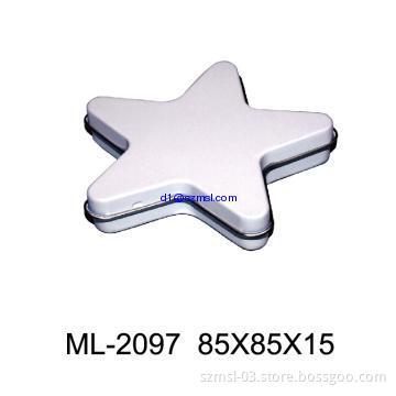 five star shape tin box     promorion tin box       tin package